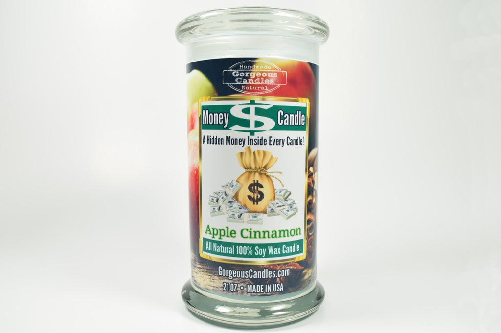 Apple Cinnamon Money Candle