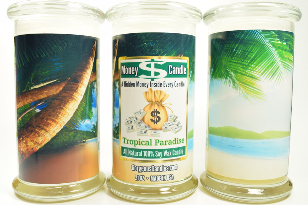 Tropical Paradise Money Candle