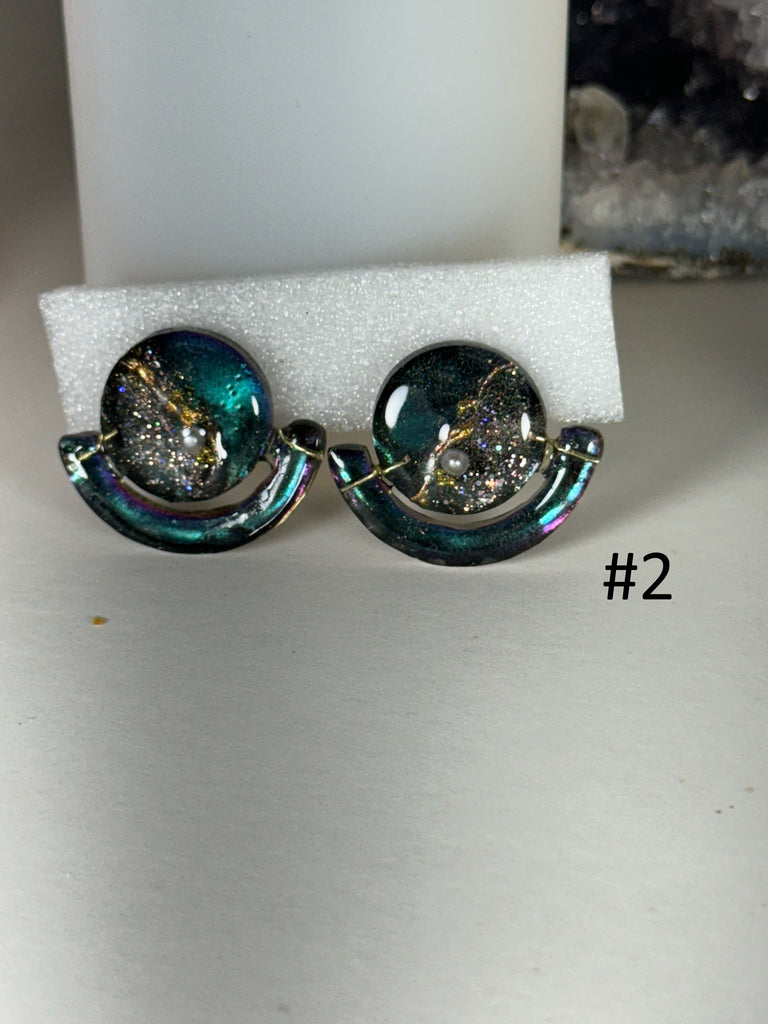 Handmade Resin Earrings #12