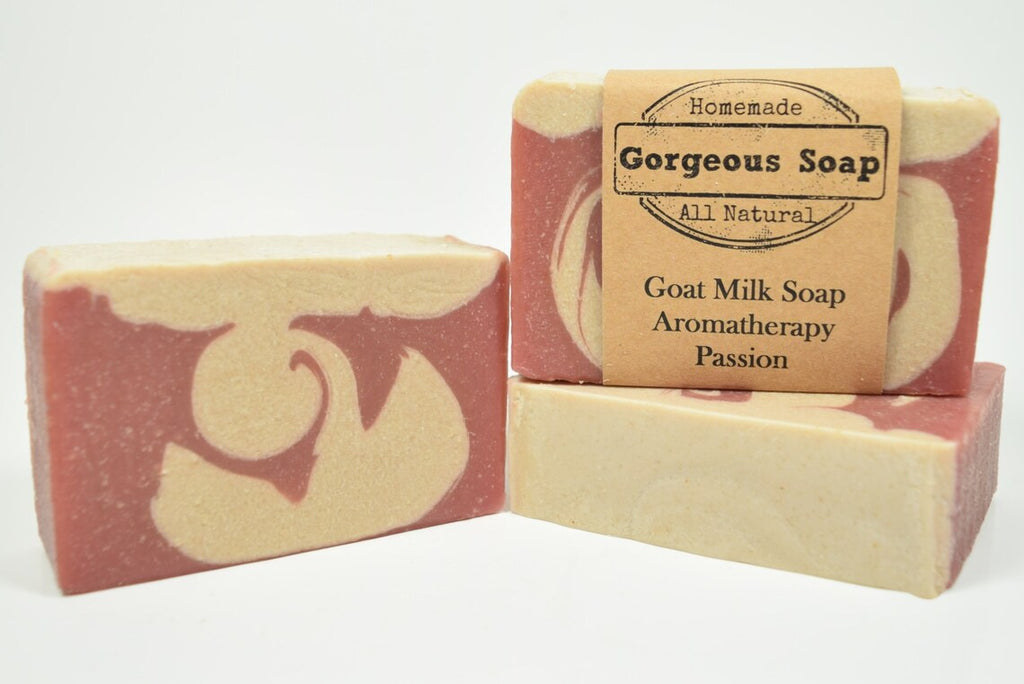 Aromatherapy Soaps 4 Goat Milk Soaps, Energizing Soap, Mood Enhance Soap, Passion Soap, Relaxation Soap