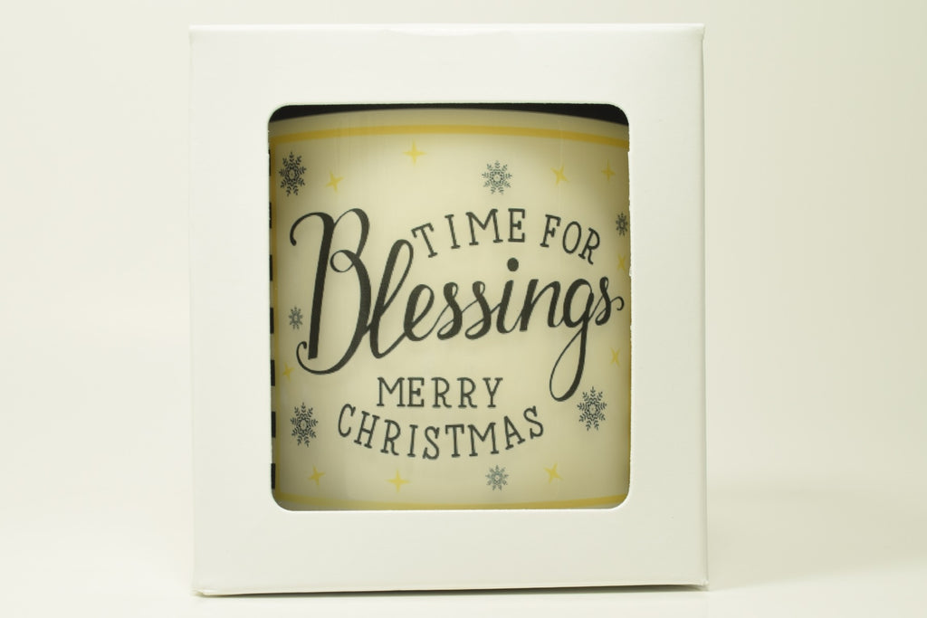 Time For Blessings Merry Christmas Soy Candle